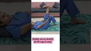 Sciatica Sciatic nerve stretch exercises for sciatica [upl. by Colson571]