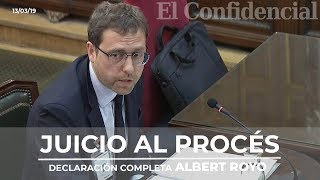 JUICIO PROCÉS La declaración completa de Albert Royo [upl. by Kata17]