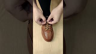 Unique Shoelace Styles youtubeshorts [upl. by Eanert]