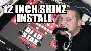 12 Inch Skinz InStall  Rane 62 Mixer [upl. by Nerehs763]