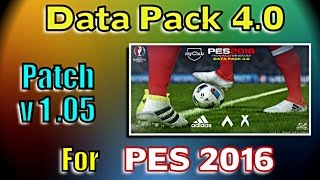 PES 2016 Data Pack 4  patch 10500 download link [upl. by Conant896]