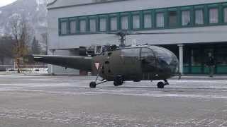 Alouette III Bundesheer Austrian Army take off [upl. by Draillih666]