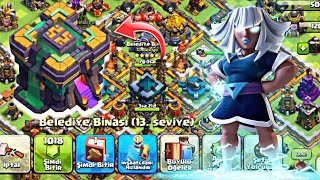 Bastım Çekici Titan Max ve B14 Oldum Clash of clans [upl. by Aicella]