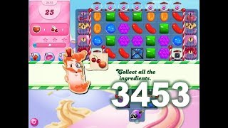 Candy Crush Saga Level 3453 3 stars No boosters [upl. by Mert898]