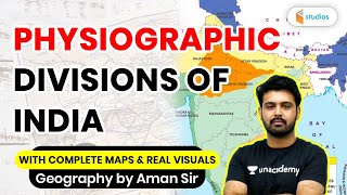 Physiographic Divisions of India  Indian Geography  By Aman Sir [upl. by Anihtyc]