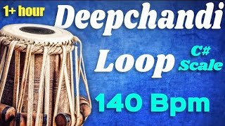 Deepchandi Loop 140 BPM  C Scale  Best Quality Sound with Tanpura [upl. by Adanama]