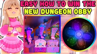 EASY How To Win The New Dungeon Obby And How To Skip The Throne Tower Quest Royale High Update [upl. by Winifield]