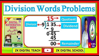 words division problem  digital maths book  division tricks [upl. by Yren476]