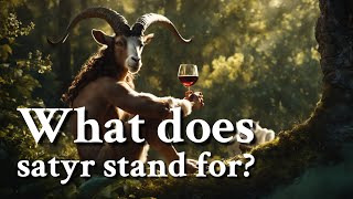 What does satyr stand for Greek Mythology Story [upl. by Adnoral]