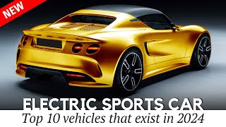 AllNew Sports Cars of 2024 Best Coupes with Electric Powertrains [upl. by Ardnazil]