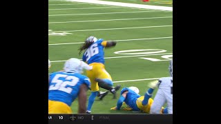 Zamir White rushes for a 12yard Gain vs Los Angeles Chargers [upl. by Nivlak349]