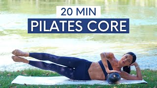 20 MIN PILATES CORE WORKOUT  Pilates Abs With Mini Ball Intermediate [upl. by Ebby7]