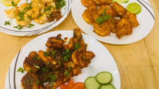 How to fry Prawns in 3 different ways  Prawns recipe  Shrimps fry  Prawns garlic fry [upl. by Vidal]