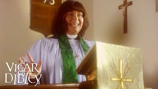 Geraldines First Sermon  The Vicar of Dibley  BBC Comedy Greats [upl. by Sillert]