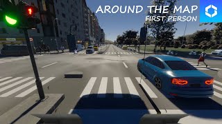 Cities Skylines 2  FIRST Person Drive  Airplane amp Bus [upl. by Daitzman428]