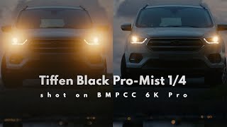 BMPCC6K Pro and Tiffen Black ProMist 14  SideBySide Comparison [upl. by Nelad644]