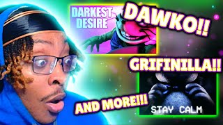 FIRST TIME LISTENING TO FNAF SONGS DAWKO GRIFFINILLA  MORE REACTION [upl. by Tolmann]