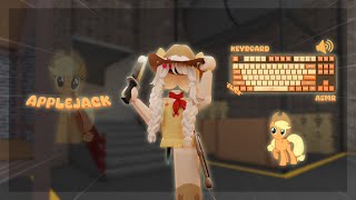 Playing MM2 as APPLEJACK Keyboard ASMR [upl. by Hengel]