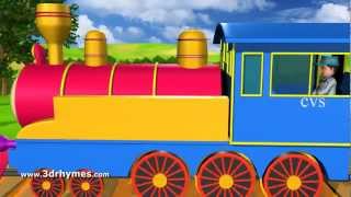 Piggy on the railway line picking up stones  3D Animation English Nursery rhyme song for children [upl. by Gintz]