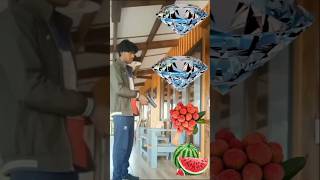 Rounding diamond to Grapes Lichi amp Mango Water melon  Fruits name magic video [upl. by Renado476]