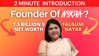 Falguni Nayar Founder Of Nykaa  2 Minute Introduction  Success Story [upl. by Wight]