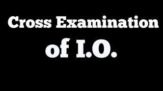 How to Cross Examination of Investigation officer in Criminal Case  Cross of IO In Criminal Case [upl. by Samuella235]