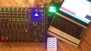 Behringer Mischpult DX2000 mit Multicolorampel Automute Rotlichtsteuerung Talktimer Calldetektor [upl. by Ettelra]