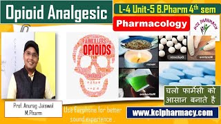 Opioid Analgesic Narcotic amp Analgesics Mechanism of Action  L4 Unit5  PharmacologyI [upl. by Burnside]