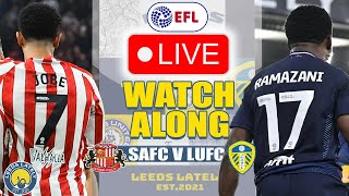 SUNDERLAND AFC VS LEEDS UNITED LIVE CHAMPIONSHIP WATCHALONG WITH ANALYSIS [upl. by Blanche329]