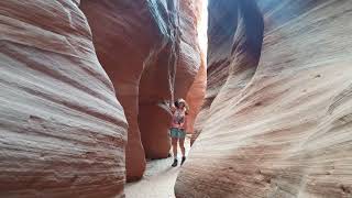 Wire Pass Trailto Buckskin Gulch quotLearning to Flyquot in 4K [upl. by Norrad]