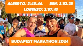 TRE AMICI ALLA MARATONA DI BUDAPEST 2024 RISULTATI EMOZIONI DIVERTIMENTO [upl. by Apple290]