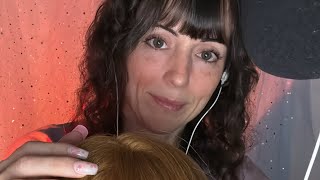 ASMR hair scratching brushing combing sounds and Bible reading [upl. by Wunder]