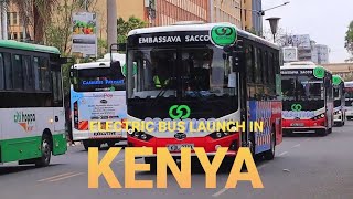 Kenyas Electric Bus Unveiling at Africa Climate Action Summit  KICC [upl. by Iand392]