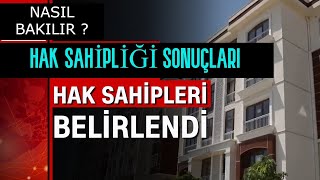 Hak sahipliği kura sonucu sorgulama nasıl yapılır [upl. by Sgninnej]