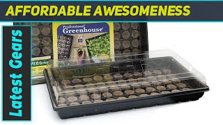 Jiffy Seed Starting Greenhouse with 72 Peat Pellets Review Bonus SUPERthrive Sample [upl. by Onil]