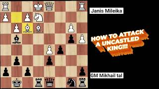 Mikhail tal Best Game  2 Janis Mileika vs Mikhail tal 01 chess [upl. by Carilla]