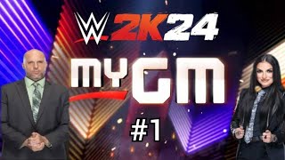 WWE 2K24 My GM Mode Playthrough 1 [upl. by Oluap]