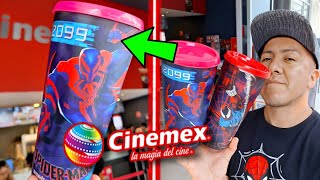 Ya tengo los VASOS SPIDERMAN de CINEMEX 🔥 [upl. by Raymund]