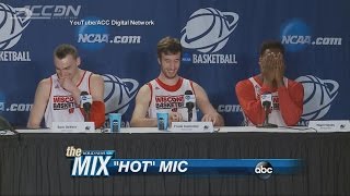 Wisconsin Basketball Player Has Embarrassing Moment at Press Conference [upl. by Leuas951]