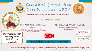 National Youth Day Celebrations 2024 162nd Birthday of Swami Vivekananda [upl. by Cinom239]