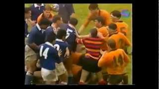 Brendon Nasser high tackle on Junior Paramore sparks brawl [upl. by Anoit548]