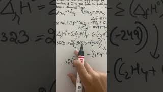 Calculate enthalpy change for formation of C2H4 gas from the following thermo chemical equation [upl. by Ripleigh]