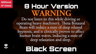 Deep Sleep  Sacral Chakra  Binaural Beats  Black Screen  432Hz [upl. by Tnilc]