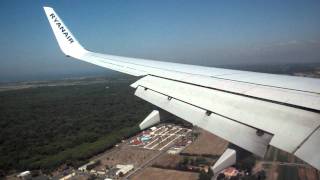 Landing In Pisa Intl Airport Galileo Galilei With Ryanair Boeing 737  800 From Hamburg Lübeck [upl. by Tsenre538]