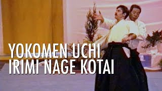 MORIHIRO SAITO Sensei  YOKOMEN UCHI IRIMI NAGE KOTAI Aikido Lost Seminar France 1989 [upl. by Butch]