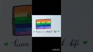 Have a colourful life 💗💗 shorts ytshorts art artwork rainbow colors artandcraft drawing fyp [upl. by Nirrok]