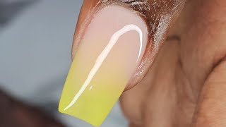 HOW TO DO ACRYLIC OMBRE FOR BEGINERS🔥🔥 [upl. by Nyletak]