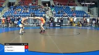 145 Lbs Rnd Of 64 Joseph Caprella Ohio Vs Jack Thomsen Iowa [upl. by Zitah476]