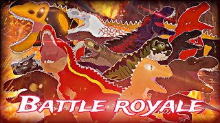 Trex Battle Royale  Stick Nodes Dinosaur Animation Battle  2024 [upl. by Stimson]