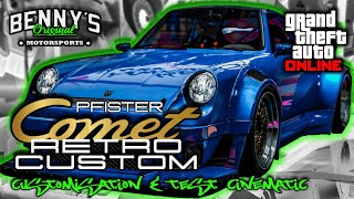 Pfister COMET RETRO Custom Porsche 🇩🇪 930964 Customisation amp Test Cinematic GTA Online [upl. by Palocz]